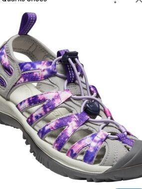 Keen women Wisper sandals tie dye size US 10.5 purple grey